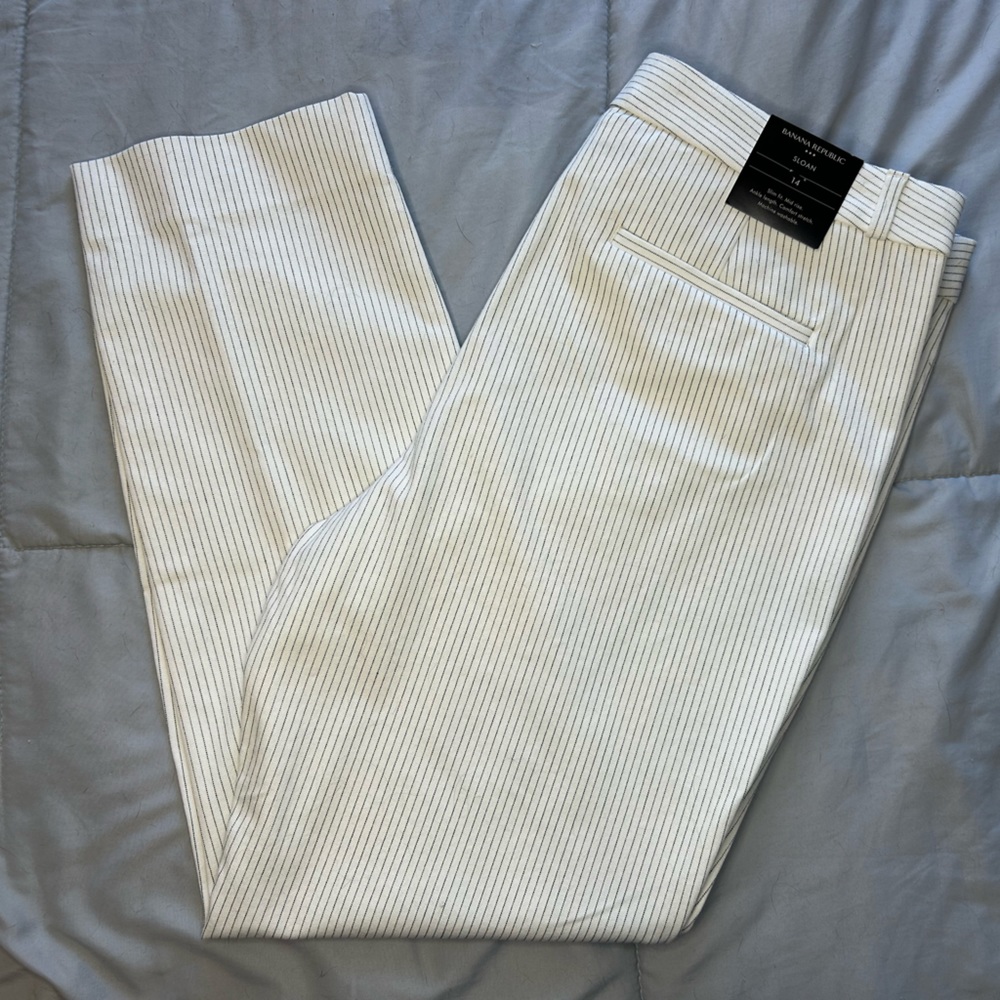 Banana Republic Sloan Pant Slim Fit Mid Rise Ankle Length Women’s Size 14 NWT